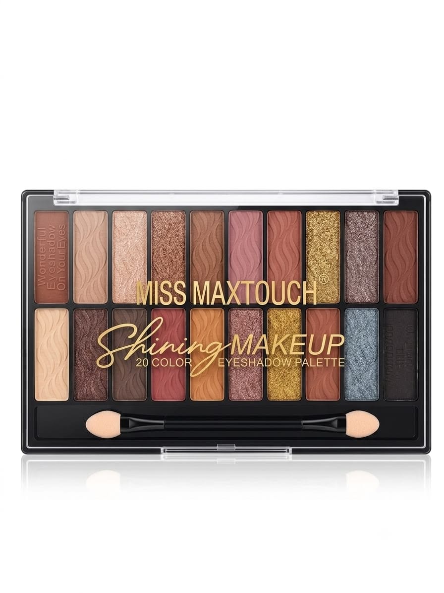 Miss MaxTouch  - 20 Color Eyeshadow Palette - nude colour shades